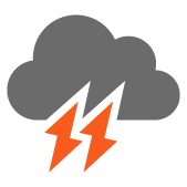 TrÃ¨s nuageux avec pluie et orages