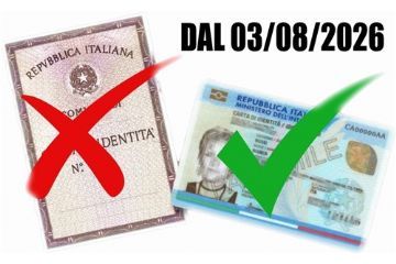 Cessazione validit&#224; carta d&#39;identit&#224; CARTACEA dal 03 Agosto 2026